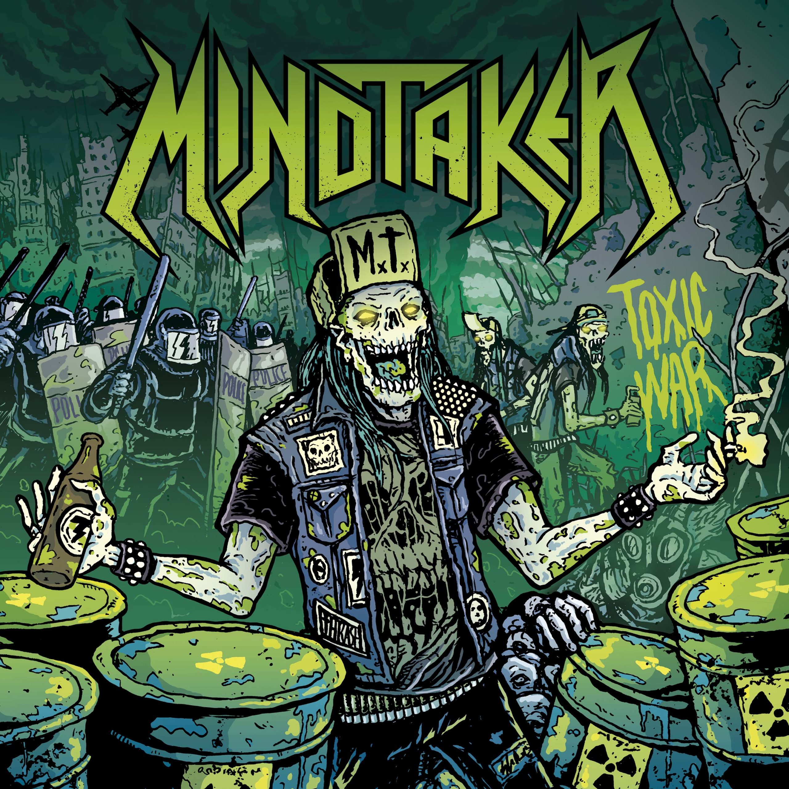 Mindtaker - Toxic War (Mosher Records, Firecum Records, Artwork by Luis Sendon)